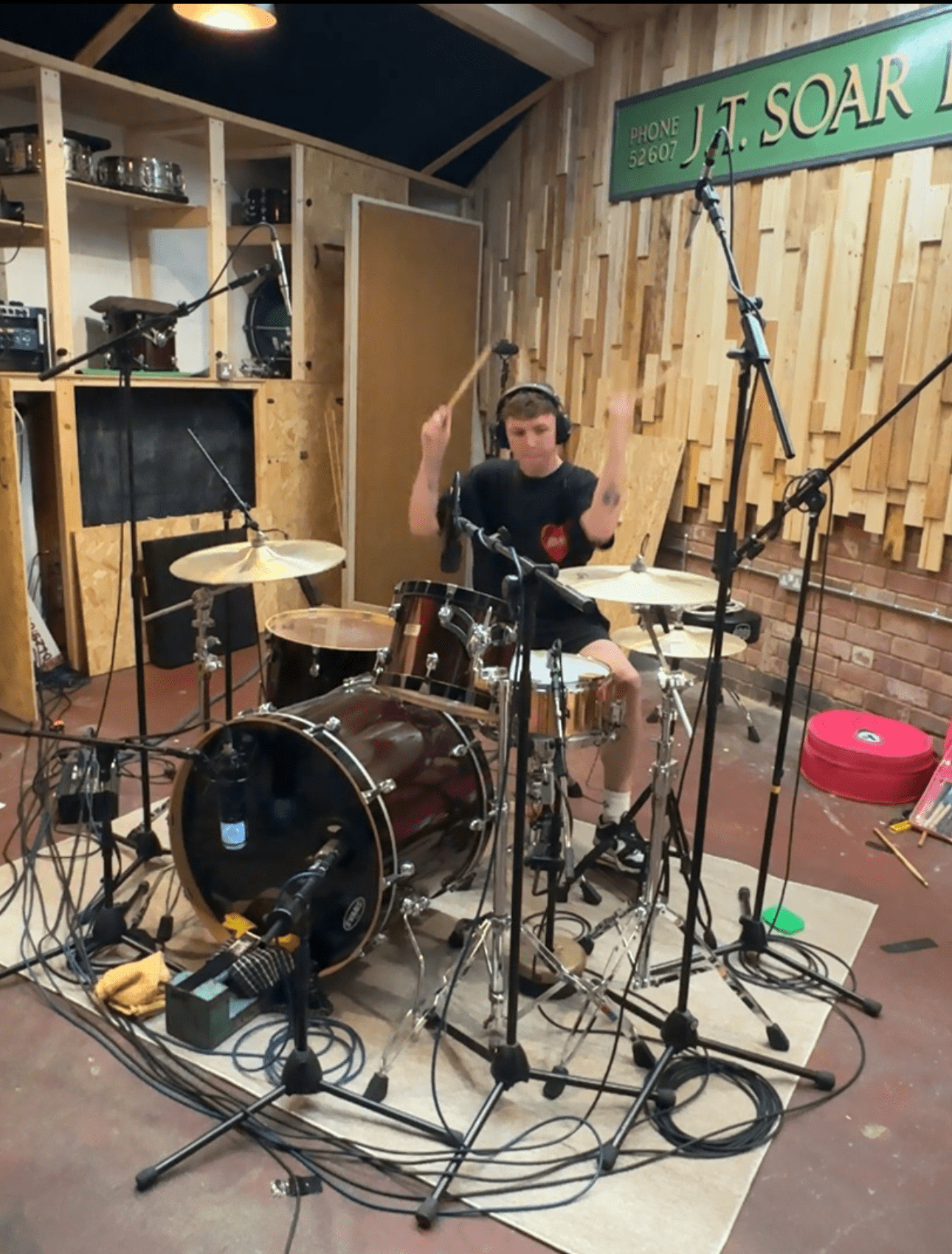 Studio Drumming Drummer Jamie